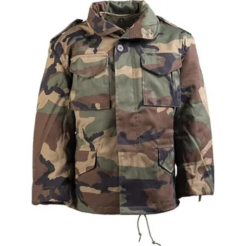 Chlapecká bunda MIL-TEC Bunda dětská US M65 s vložkou WOODLAND L US WOODLAND