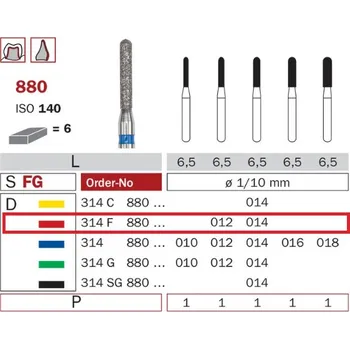 Zahradní dekorace Diaswiss 880 červená, 6ks/balení - 012 mm