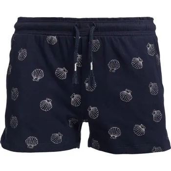 Dívčí kraťasy Dívčí pohodlné úpletové šortky Lewro MABELLA 164/170 Tmavě modrá, Stříbrná