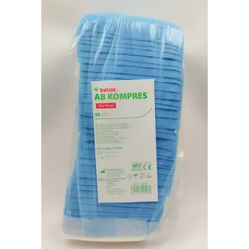 Kompres Kompresy AB absorbční nesterilní Rozměry: 10 x 20 cm