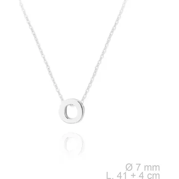 Náhrdelník Stříbrný náhrdelník s písmenem "O" Ag 925/1000