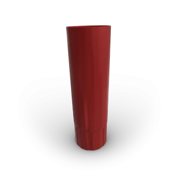 okap Bravo Svodová roura pozink + barva, Ø87 mm, délka 1 m Barva: RAL 3009 - Červeno hnědá