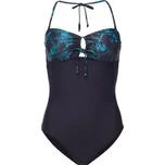 Dámské jednodílné plavky AQUOS MONJA S Tmavě modrá, Tyrkysová