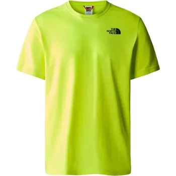 Pánské tričko krátkými rukávy The North Face RED BOX M S Reflexní neon, Černá