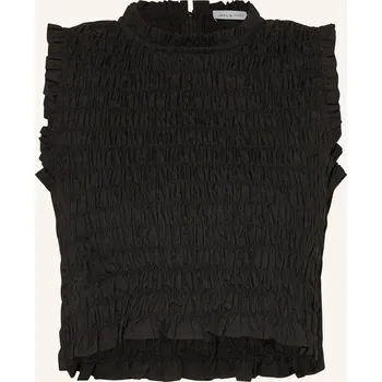 Mrs & Hugs Dámský Cropped Top, černá, 42