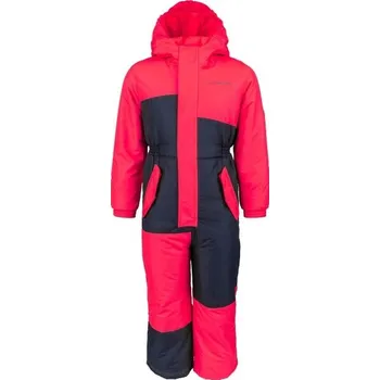 dívčí zimní kombinéza Dětská kombinéza ALPINE PRO HILLEVO 80/86 Růžová, Černá