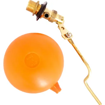 Ventil TEXIM Boční napouštěcí ventil 1/2" mosaz+ plovák, vyhnutá páka