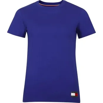 Dámské tričko Dámské tričko Tommy Hilfiger TOMMY 85 LOUNGE-SHORT SLEEVE TEE S Modrá