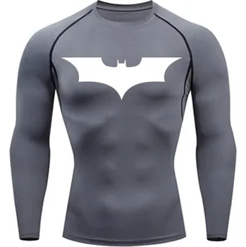Pánské oblečení Přiléhavé pánské tričko Batman Barva: Oranžová, Velikost: 4XL