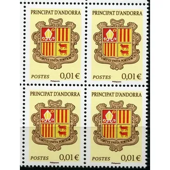 Poštovní známka (2023) MiNr. 913 ** 4-bl - Andora (Fr.) - Erb