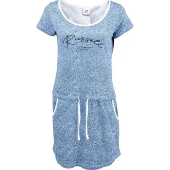 Dámské šaty Dámské šaty Russell Athletic DRESS BATIKA XS Modrá, Bílá, Tmavě modrá