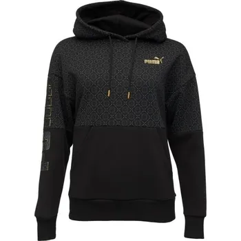 Dámská mikina Dámská mikina Puma POWER LOGO LOVE HOODIE S Černá, Zlatá