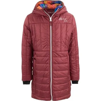 Dívčí oblečení Dětský kabát ALPINE PRO KERBO 128-134 Vínová, Mix