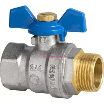 Vodovodní kohout Kulový kohout 3/4"Diamond modrý motýlek