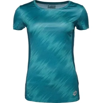 Dámské běžecké tričko Lotto RUNNING TEE XS Tyrkysová, Stříbrná