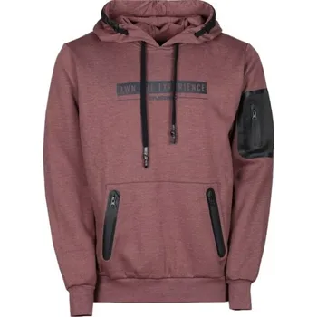 Pánská mikina Pánská mikina FUNDANGO FORCE S Vínová, Tmavě šedá