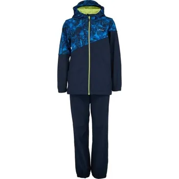 Set dětského termoprádla Dětský softshellový set Lewro CAMBIE 164/170 Tmavě modrá, Modrá, Stříbrná