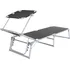 Zahradní lehátko Spiro zahradní lehátko 40700055 černé/šedé