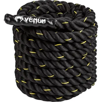 Posilovací lano Posilovací lano Venum CHALLENGER BATTLE ROPE OS Černá, Bílá
