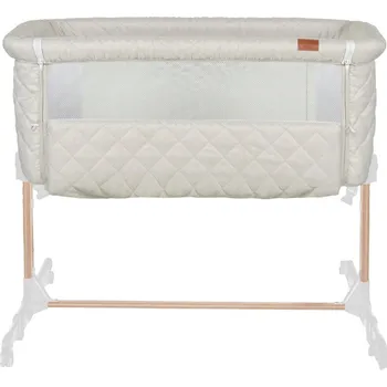 Dětská postýlka Světle béžová dětská postýlka Quax Side by Side 95 x 73 cm