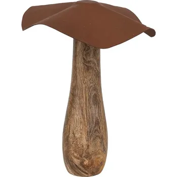 Bytová dekorace Dřevěná dekorace houba Mushroom - Ø 20*25 cm