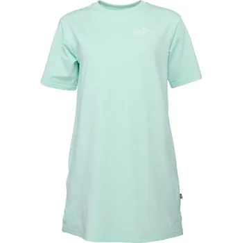Dámské šaty Dámské šaty Puma ESSENTIALS SMALL LOGO TEE DRESS TR XS Světle zelená, Bílá