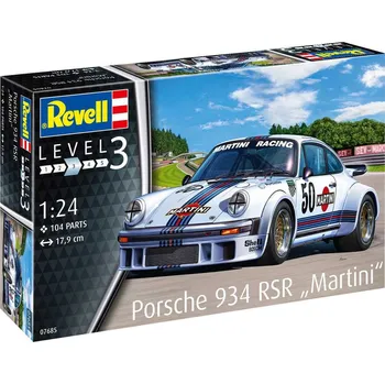 Plastikový model Revell Plastic ModelKit auto 07685 - Porsche 934 RSR "Martini" (1:24)
