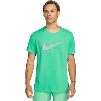 Pánské tričko Pánské běžecké tričko Nike DRI-FIT RUN DIVISION XL Světle zelená, Bílá