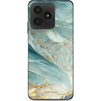 Pouzdro na mobilní telefon Lesklý kryt Mobiwear Glossy - Realme Note 50 - G022G Zelenkavý a zlatavý mramor (Prémiové lesklé pouzdro, obal, kryt Mobiwear Glossy na mobil Realme Note 50 - G022G Zelenkavý a zlatavý mramor, materiál Plast + TPU silikon - krytí po všech stranách,)