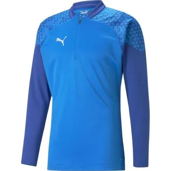 Pánská mikina Pánská sportovní mikina Puma TEAMCUP TRAINING 1/4 ZIP TOP M Modrá, Tmavě modrá