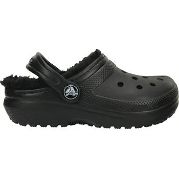 Pánské pantofle Unisex dětské nazouváky Crocs CLASSIC LINED CLOG K C11 Černá