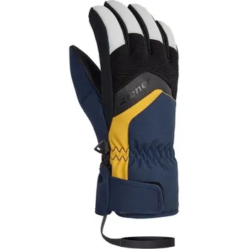 Rukavice Dětské lyžařské rukavice Ziener LABINO AS JR 5.5 Tmavě modrá, Černá, Bílá, Žlutá