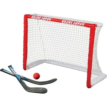 Zimní sport Plastová branka s hokejkami Bauer KNEE HOCKEY GOAL SET UNI Červená, Černá