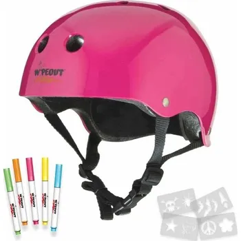 Cyklistická přilba Dětská cyklistická přilba WIPEOUT PINK 5+ let 49/52 Růžová