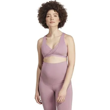 Dámské spodní prádlo Dámská podprsenka adidas YOGA BRA MAC Fialová