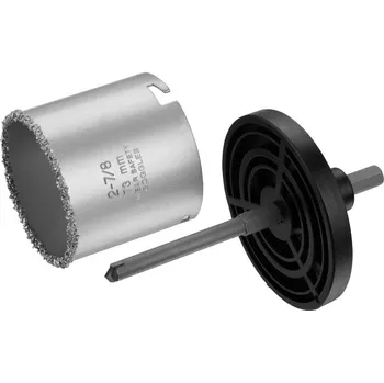 Pilová děrovka TCT děrovka s karbidovým ostřím 73 mm s uchycovacím talířem a vodicím vrtákem STANLEY STA81152