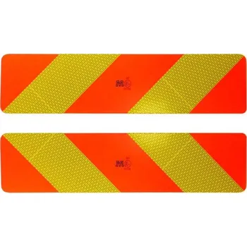 tabule reflexní šrafovaná 132x566 mm tahač, SAMOLEPKA