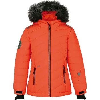 Dětská lyžařská bunda LOAP FULSACA 134/140 Oranžová, Černá