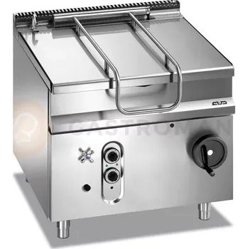 Nerezový dřez Plynová sklopná pánev, s elektrickým zapalováním a ocelovou vanou, Magistra Plus 900 | MBM, MBRG98AF