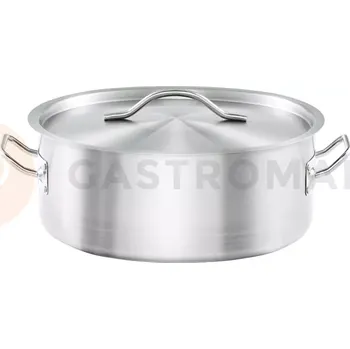 Hrnec Hrnec nízký s poklicí, nerezový, prům. 240 mm, 3.6 l | STALGAST, Basic