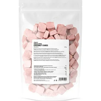 Sušená potravina Vilgain Coconut Cubes – jahoda 100&nbsp;g