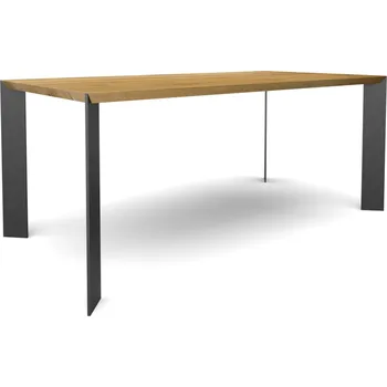 Jídelní stůl Jídelní stůl Střízlík - designový nábytek z dubu a kovu velikost stolu (D x Š): 120 x 80 (cm)