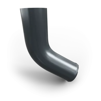 okap Bravo Výtokové koleno 60° pozink + barva, Ø87 mm Barva: RAL 7024 - Šedá