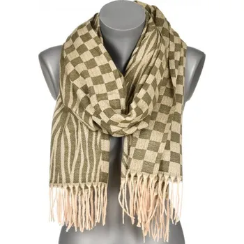 Šála Šála Versoli exclusive khaki 190 x 65cm