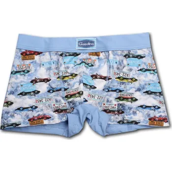 Pánské spodní prádlo EMY Bimba Dětské chlapecké bavlněné boxerky Gasolino 3570 modrá Velikost: 6 let