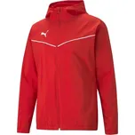 Pánská bunda Puma TEAMRISE ALL WEATHER JACKET XXL Červená, Bílá