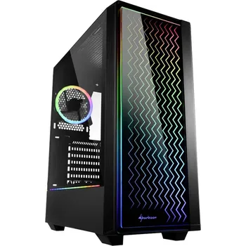 PC skříň Sharkoon RGB LIT 200 midi tower PC skříň černá