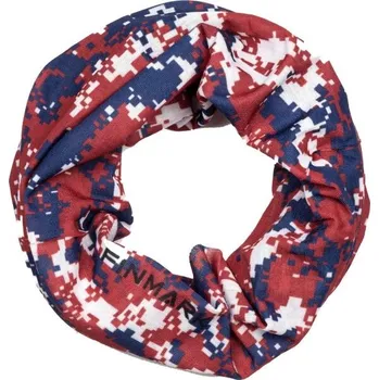 Nákrčník Dětský multifunkční šátek Finmark FS-235 OS Červená, Tmavě modrá, Bílá