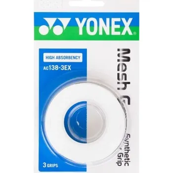 Vrchní omotávka Yonex MESH GRAP AC138 3 KS UNI Bílá