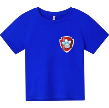 Tlapková patrola Dětské tričko s motivem animované pohádky "Tlapková patrola" (potisk Tlapka) Barva: modrá (potisk znak "Tlapka"), Velikost: 100/4T